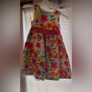 American Princess Floral Dress with Pink and Yellow Accents